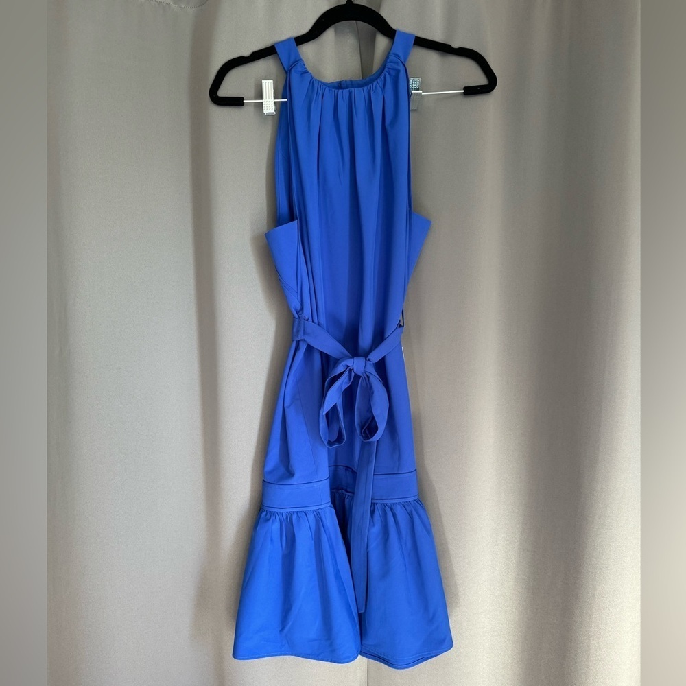 calvin klein royal blue ruffle dress | Dresses | Calvin Klein Size:4
